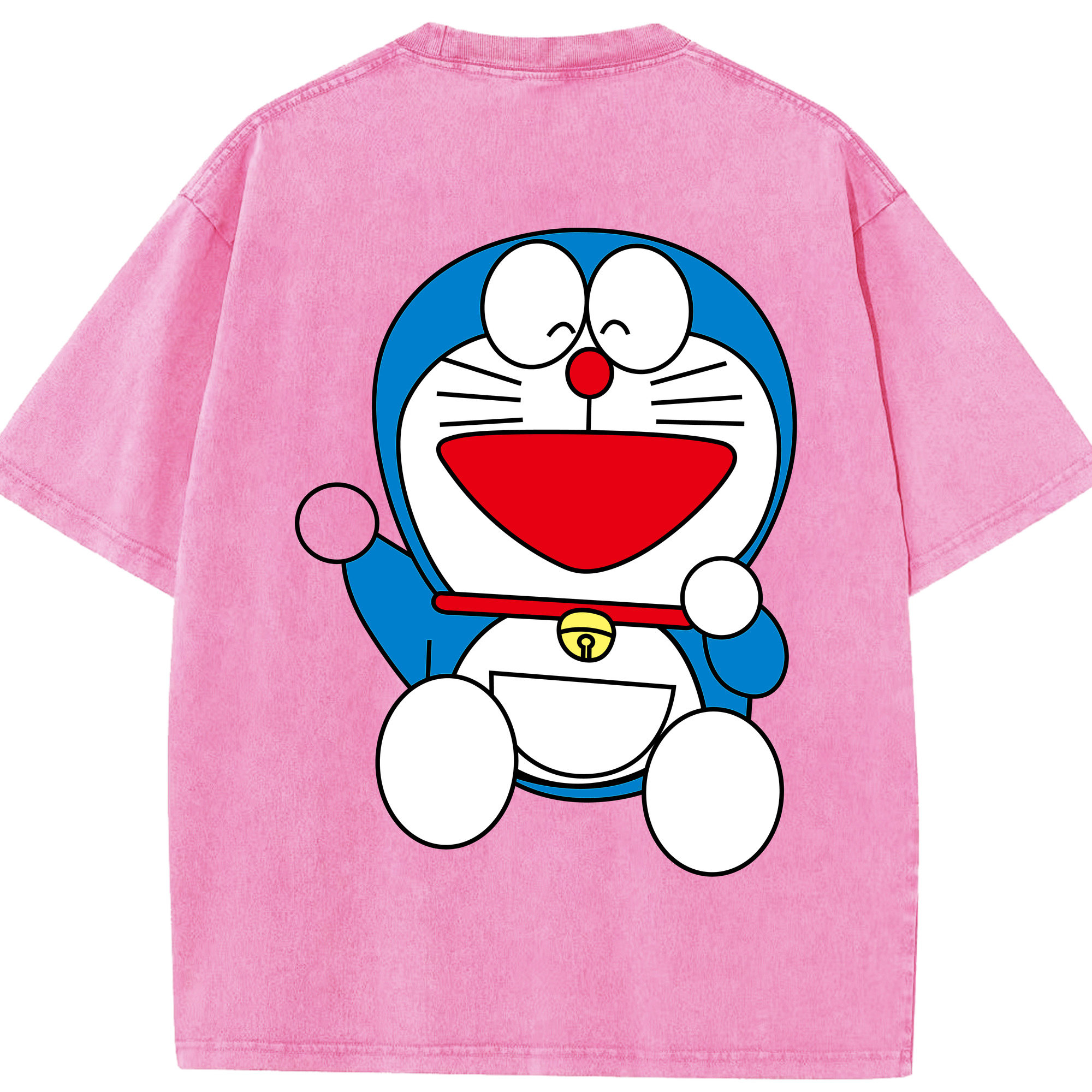 （画像用） ドラえもん Doraemon 綿100% ヴィンテージ風 半袖Tシャツ（背面プリント）
